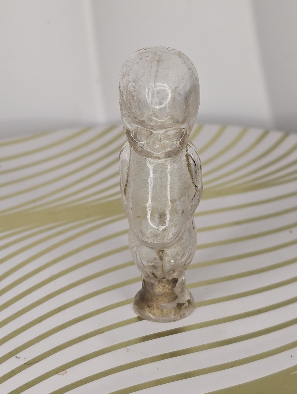 Vintage 1920's Little Boy with Fat Belly Figural Perfume Bottle